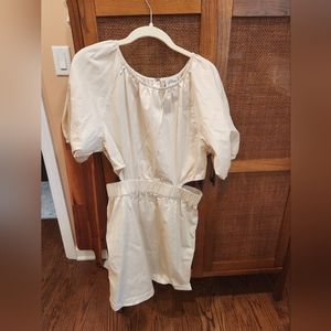 J. CREW cut out Puff sleeve dress